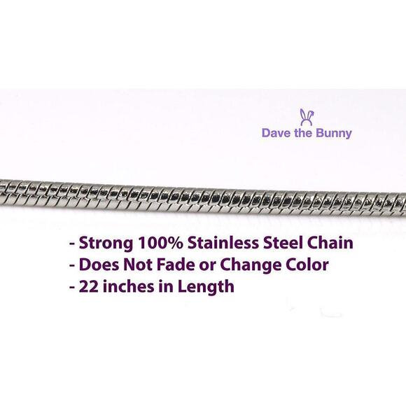 Tennis Racquet Necklace Sport Charm Snake Chain Necklace - Picture 3 of 4